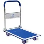 Push Cart Dolly by Wellmax, Moving Platform Hand Truck, Foldable