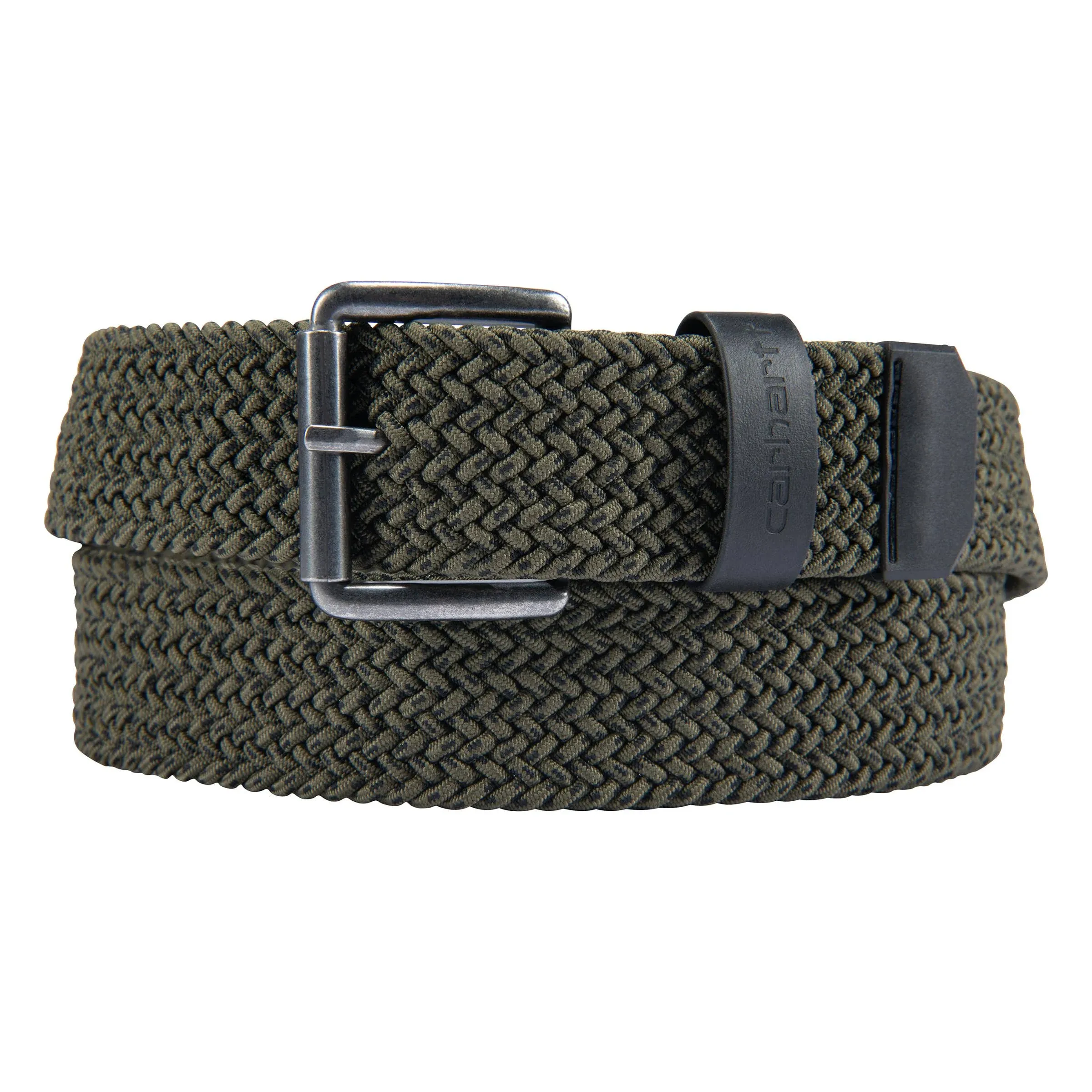 Carhartt Men's Rugged Flex Nylon Cord Braided Belt Army Green / M