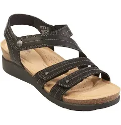 Clarks® Calenne Clara Women's Leather Wedge Sandals