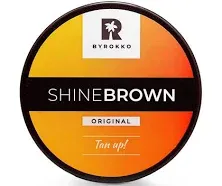 BYROKKO Shine Brown Premium Tanning Accelerator Cream 7.1 Fl Oz (210 ml), Effective in Sunbeds & Outdoor Sun, Achieve a Natural Tan with Natural Ingredients