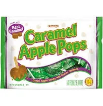 Tootsie Roll Caramel Apple Pops Green Apple, Caramel Lollipop