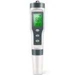 Digital PH Meter with ATC PH Tester, 3 in 1 PH TDS Temp 0.01 Resolution High Accuracy Pen Type Tester, Water Tester for Water, Wine, Spas, Aquariums