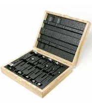 Fisch FSA-375005 16 Piece Black Shark Forstner Drill Bit Combo Set Custom Wooden Box Includes Bits from 15mm up to 35mm and 1/4-inch up to 2-inch Diameter Forged Steel Made in Austria