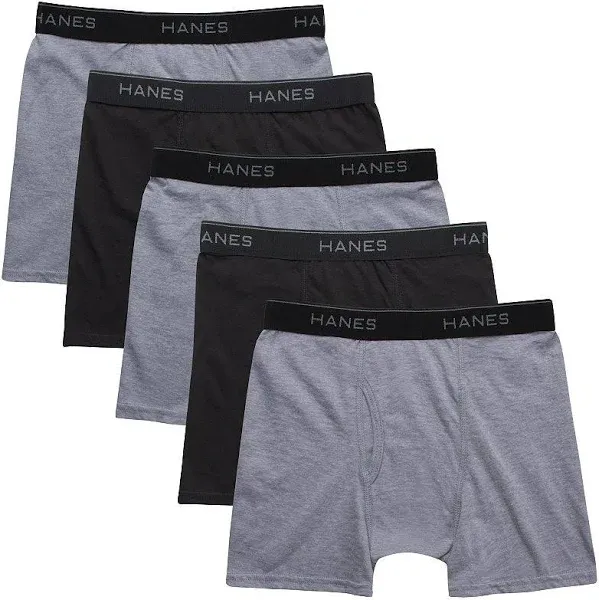 Hanes Boys' Ultimate Lightweight Boxer Briefs, 5-Pack - Size Large