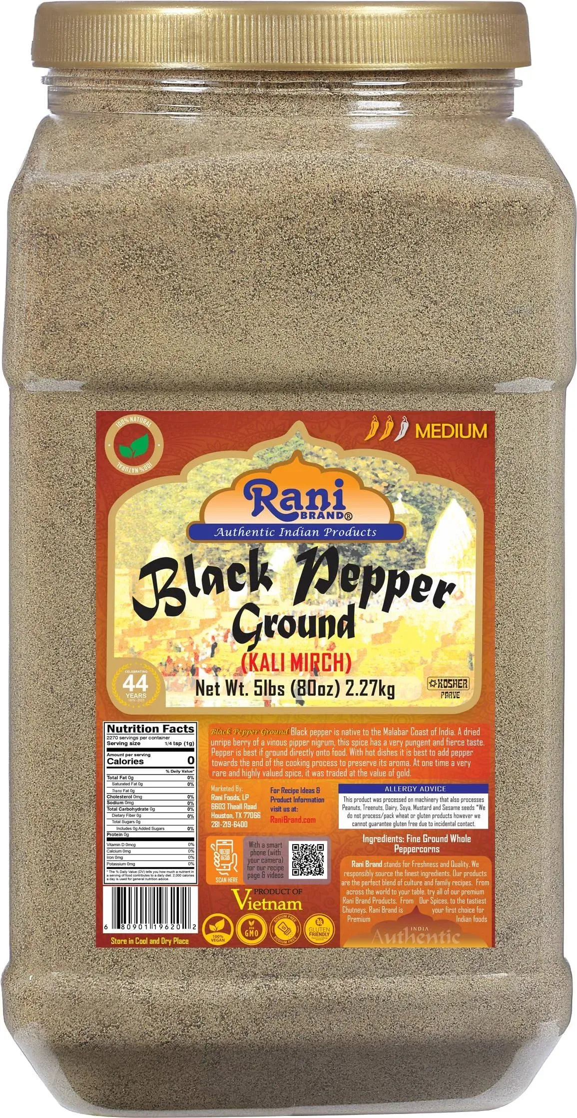 Rani Black Pepper Fine Powder