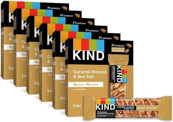 KIND Bars, Maple Glazed Pecan & Sea Salt, Gluten Free, Low Sugar, 1.4oz, 4 Count