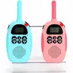 HPROMOT Rechargeable Walkie Talkies for Kids: 2 Pack Kids Walkie Talkies, Long Range 22 Channels 2 Way Radio Kids Birthday Toy Gift for 3-12 Year