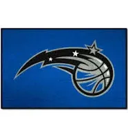 FANMATS 11920 Orlando Magic Starter Mat Accent Rug - 19in. x 30in. | Sports Fan Home Decor Rug and Tailgating Mat