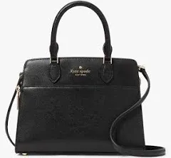 Kate Spade Madison Saffiano Leather Small Satchel, Black