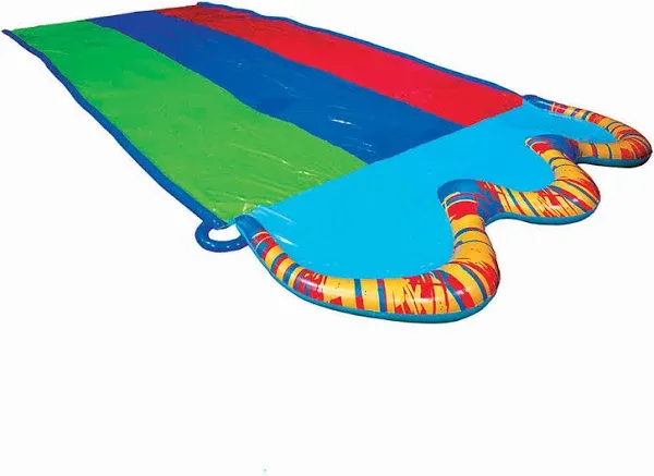 Kids Triple Racer Inflatable Water Slide, 16 ft x 82 in, Outdoor Splash Toy