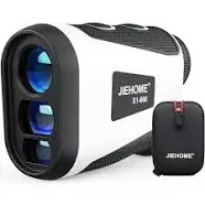 JIEHOME X1 Golf Laser Rangefinder with Slope, Flagpole Lock and Vibration, 660