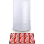 Bubble Cushioning Wrap Rolls, 3/16" x 12" x 36' ft Total, Perforated Every 12" for Packaging, Shipping, Mailing