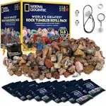 National Geographic Rock Tumbler Refill 5 Pound Mix of Rocks and Gemstones