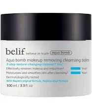 NWT belif Aqua Bomb Makeup Removing Cleansing Balm Full Size 3.3fl oz