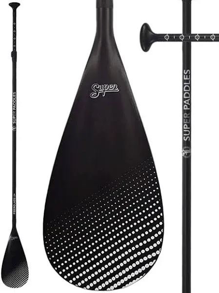 SUP Paddle - Carbon Fiber & Fiberglass Paddles - 3 Piece Adjustable Paddle Board Paddles w/Carbon Fiber or Fiberglass Performance Blades - Carbon, Fiberglass, or Aluminum Shaft Stand-Up Paddles