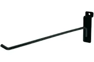 SSWBasics 12 inch Black Slatwall Peg Hook (Pack of 50)