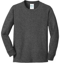 Port & Company® Youth Long Sleeve Core Cotton T-Shirt