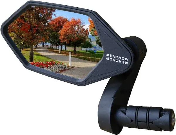 MEACHOW New Bar End Bike Mirror Crystal UHD Automotive Grade Glass Lens E-Bike Mirrors