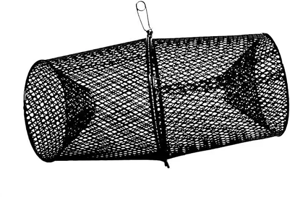 Black Mesh Fishing Minnow Trap Cage