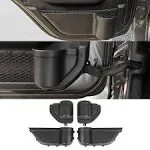 YOCTM Front and Rear Door Organizer Tray for 2018 2019 2020 2021 2022 2023 Jeep Wrangler JL 4Xe JLU Rubicon Sport Sahara Gladiator JT