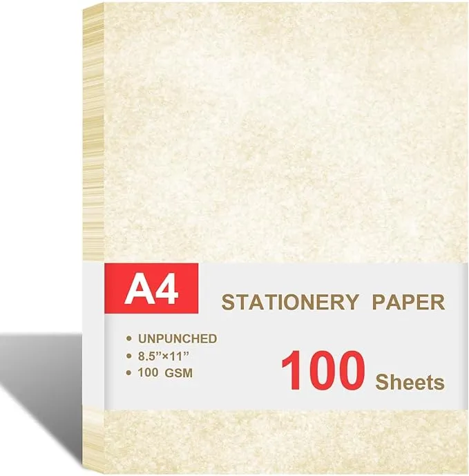 Parchment Paper for Certificates - Stationary Paper for Resumes Diplomas Lett...