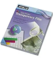 Apollo Color Laser Printer Transparency Film