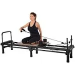 AeroPilates Reformer - Pilates Reformer Workout Machine for Home Gym - Cardio Fitness Rebounder- Up to 300 lbs Weight Capacity