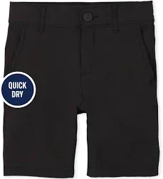 Boys Uniform Quick Dry Chino Shorts - Black