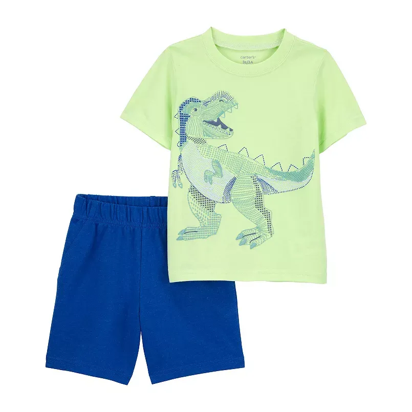 Toddler Boy Carter's Dinosaur Tee & Shorts Set