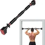 AbleFitness Doorway Chin Up Bar Pull Up Bar Exercise 28"-36" Doors Screw less Press Fit