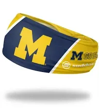 Suddora University of Michigan Headband, Michigan Wolverines Breathable Sweatbands for Sports Events, Non-slip Fabric Headband for Football, Tennis, Workout, Costumes & Cosplay