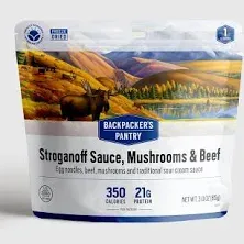 Backpacker's Pantry Stroganoff Sauce with Mushrooms and Beef