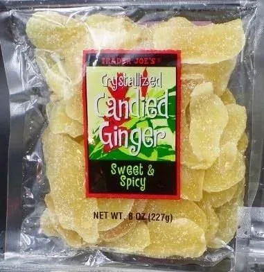 "Trader Joe's Crystallized Candied Ginger Sweet & Spicy 8 Oz (Pack of 3)"