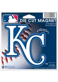 WinCraft Kansas City Royals Official MLB Die Cut Car Magnet