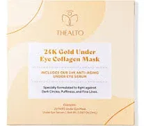 Thealto 24k Gold Under Eye Mask with Collagen and Mini Eye Serum Set TH-CMCOL-KIT