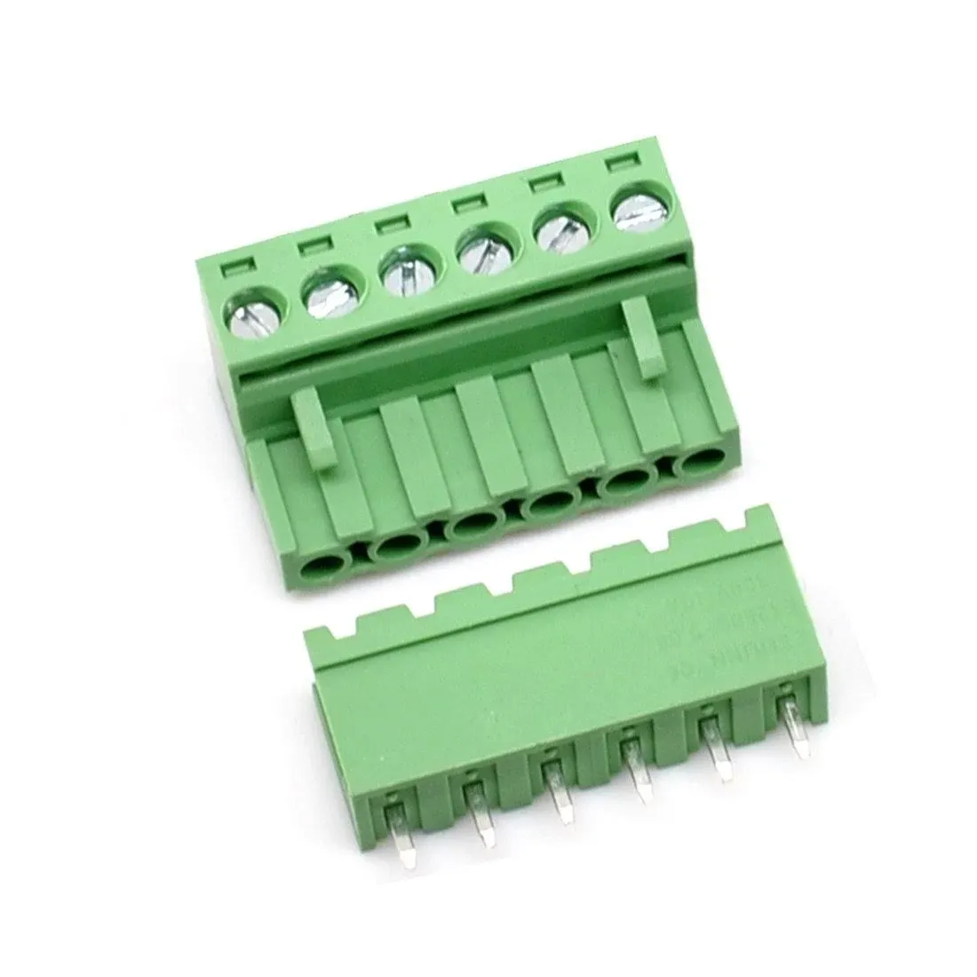 Oiyagai 10 Set 6-Pin 5.08mm Pitch Male Female PCB Screw Terminal Block