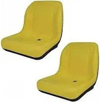 Set-of-2-high-back-seats-for-john-deere-trail-worksite-amp-turf--4x2 6X4 Lgt100yl