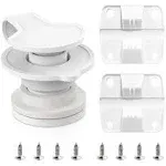 Cooler Replacement Parts Kit for Coleman,Ice Chest Plastic Hinges,Cooler Standard Drain Plug Assembly and Stainless Steel Screws Sets Compatible with Coleman Coolers（1" Shaft Length）