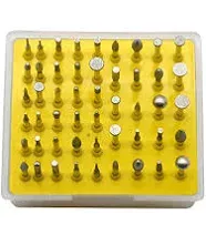 Oudtinx 50-Piece 1/8-Inch Shank Diamond Coated Rotary Burrs Set Fits Dremel R...