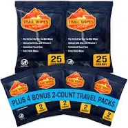 Inspire Trail Wipes | Camping Wipes Body Wipes Adults | Biodegradable Wipes For Camping, Travel, Gym With Aloe And Vitamin E | No Rinse Bathing Shower Wipes Women Or Men