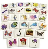  Tattoo Assortment - 720 PC Colorful Tattoos - Temporary Tattoos Assortment - 