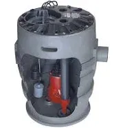 Liberty Pumps P372LE51 Sewage Pump System, 1/2HP, 115V, 2" discharge, 21"x30" basin