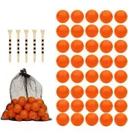 40 Pack Foam Golf Practice Balls - Realistic Feel and Limited Flight Training Balls for Indoor or Outdoor