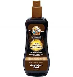 Australian Gold Dark Tanning Accelerator Spray Gel with Bronzer