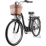 Nakto City Women's 26" Camel, Electric Bike, Black / 250W