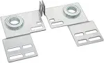 1 Pair Garage Door Bearing End Plate, Residential Silver 