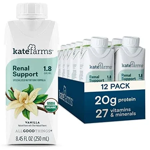 Kate Farms Renal Support 1.8, Vanilla, 8.45 fl oz