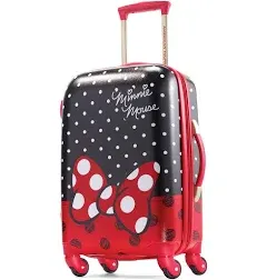 American Tourister Disney Hardside Luggage with Spinner Wheels, Black,Red, Carry-On 21-Inch