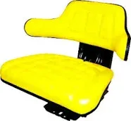 Seat; Flip-up; Grammer Style; Vinyl; Yellow - Part number 1672345M91