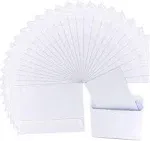 Pralb 200Pcs Self Seal 4x6 Blank White Kraft Paper Envelopes